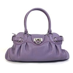 Salvatore Ferragamo AB-215370 Gancini bag shawl Hand Bag purple SilverHardware