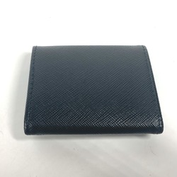 PRADA 2MM935 Compact Coin Compartment Wallet coin purse Black