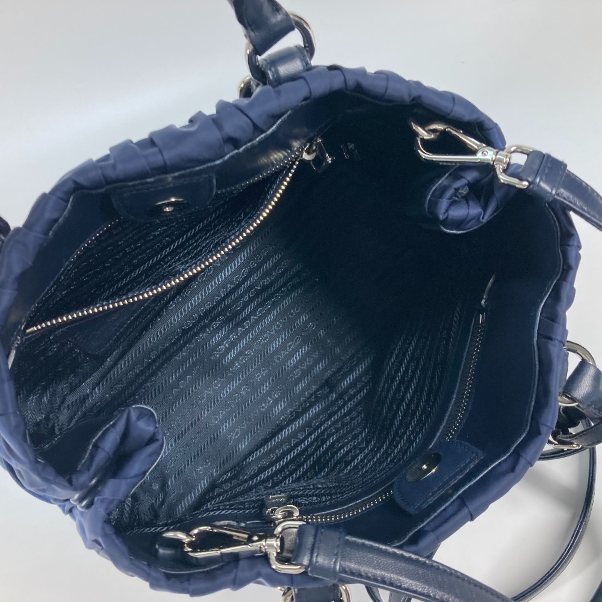 PRADA BN2868 Test Bag Shoulder Bag Crossbody Hand Bag BALTICO Navy