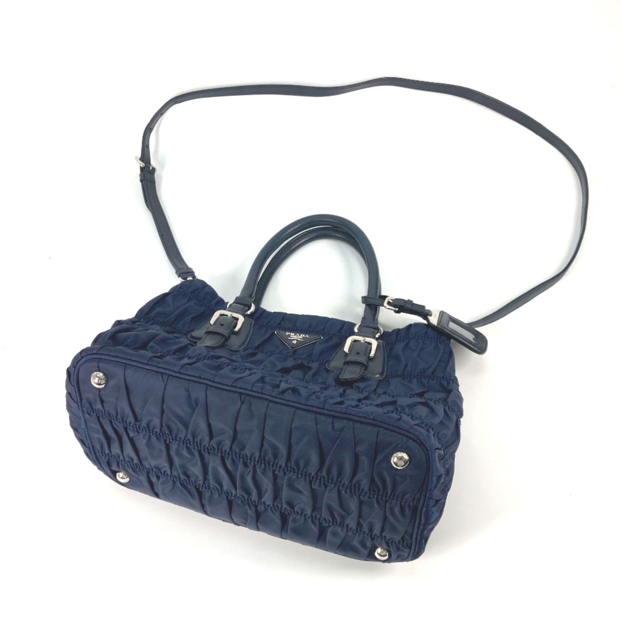 PRADA BN2868 Test Bag Shoulder Bag Crossbody Hand Bag BALTICO Navy