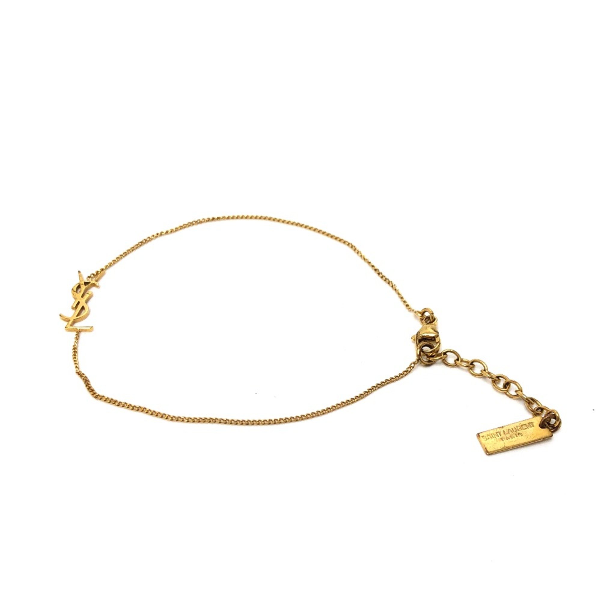 Saint Laurent Paris YSL logo Accessories  small items  jewelry Bracelet Gold