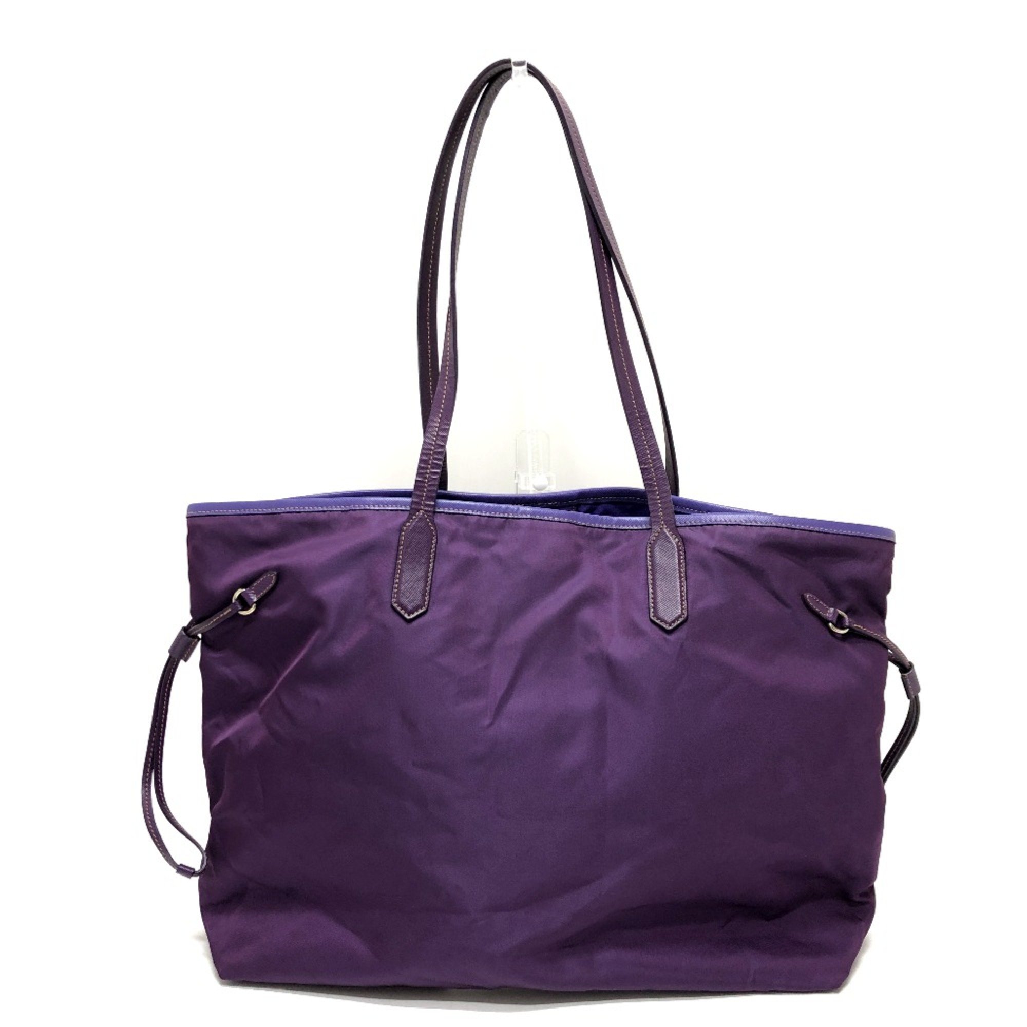 PRADA BR3924 Bags Shoulder Bags Tote Bag purple SilverHardware