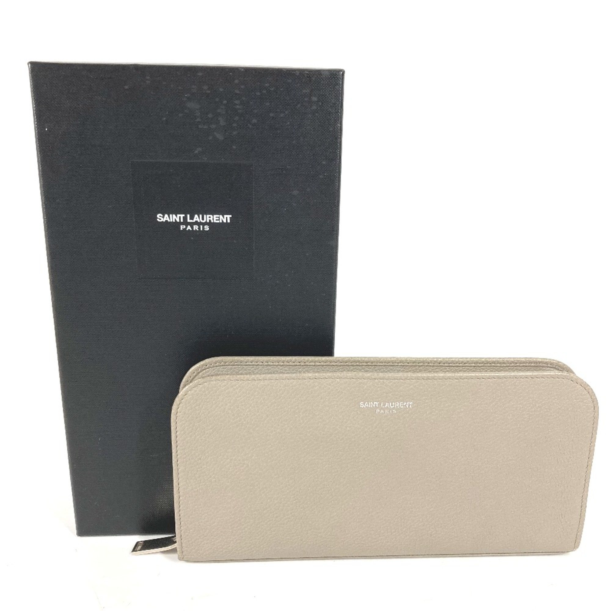 Saint Laurent Paris 326599 Long wallet Zip Around Long Wallet gray