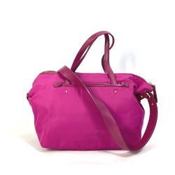 Salvatore Ferragamo Gancini 2WAY Shoulder Bag Hand Bag Pink Based