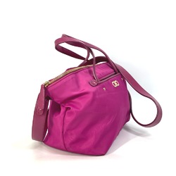 Salvatore Ferragamo Gancini 2WAY Shoulder Bag Hand Bag Pink Based