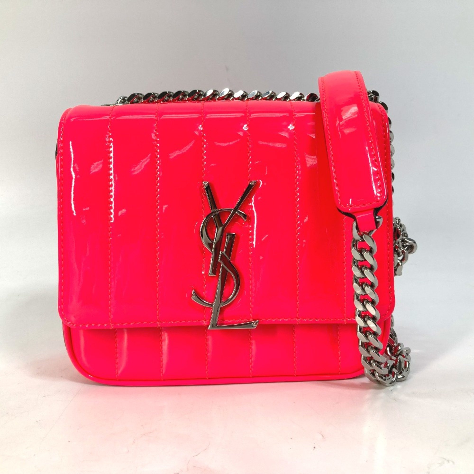 Saint Laurent Paris 538439 YSL Chain Crossbody bag Shoulder Bag Pink Based