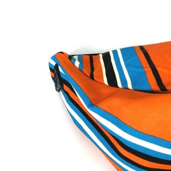 PRADA 2VY007 stripe bag crossbody Shoulder Bag Orange Blue x Black