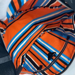 PRADA 2VY007 stripe bag crossbody Shoulder Bag Orange Blue x Black