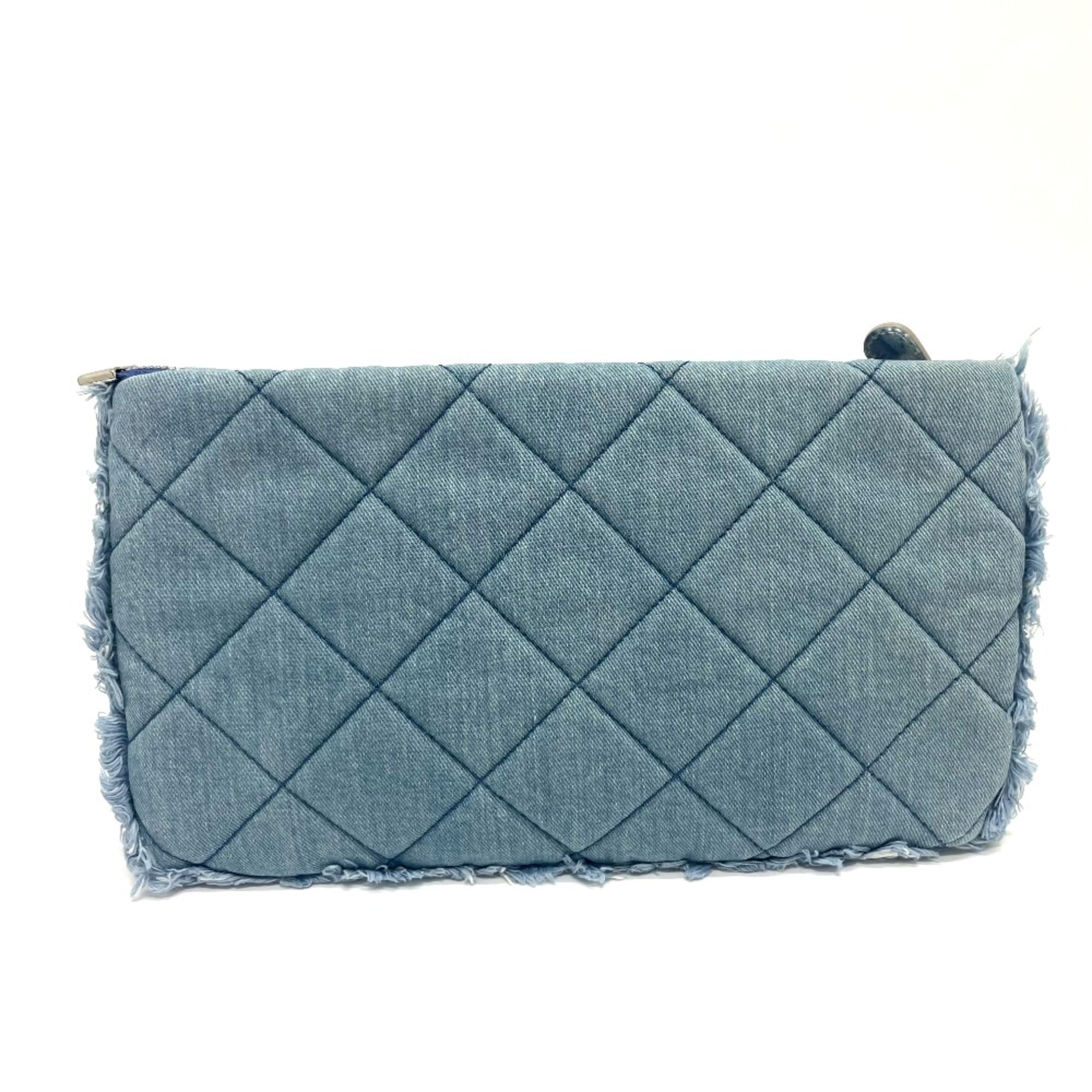 Salvatore Ferragamo C598 Vala Ribbon Bag Clutch bag blue