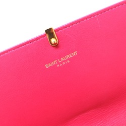 Saint Laurent Paris 314995 Y line Long Wallet pink