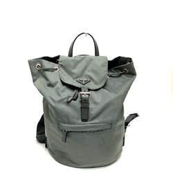 PRADA BZ0032 backpack bag Backpack gray SilverHardware