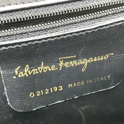 Salvatore Ferragamo O212193 Gancini Bag Crossbody Shoulder Bag Black GoldHardware