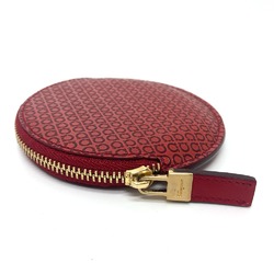 Salvatore Ferragamo Gancini Mirror case coin purse Red