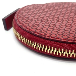 Salvatore Ferragamo Gancini Mirror case coin purse Red