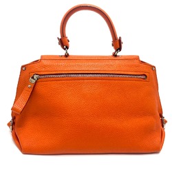 Salvatore Ferragamo A896 Gancini Bag 2WAY Hand Bag Orange