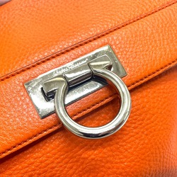 Salvatore Ferragamo A896 Gancini Bag 2WAY Hand Bag Orange