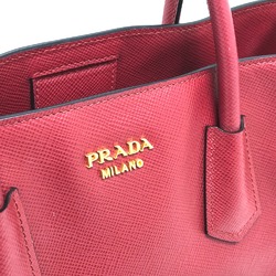 PRADA BN2729 2WAY Bag Shoulder Bag Hand Bag FUOCO Red GoldHardware