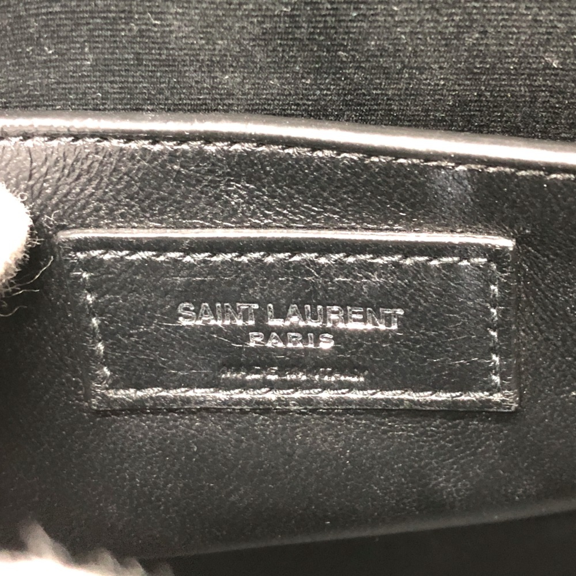 Saint Laurent Paris Crossbody bag bag Shoulder Bag Black SilverHardware