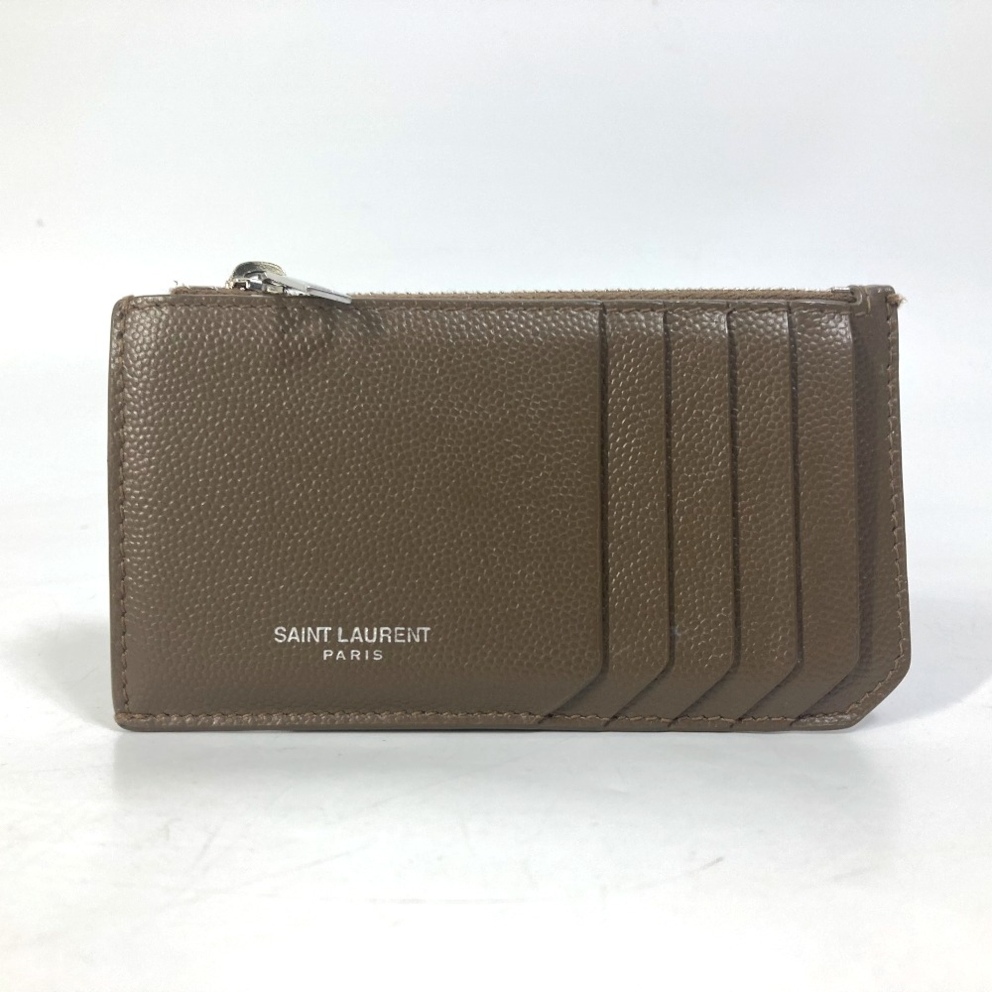 Saint Laurent Paris 609362 Compact wallet Wallet Coin Compartment coin purse Brown