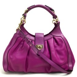 Salvatore Ferragamo Gancini Bag Hand Bag Shoulder Bag purple purple