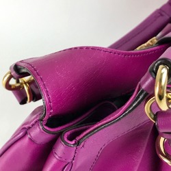 Salvatore Ferragamo Gancini Bag Hand Bag Shoulder Bag purple purple