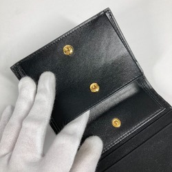 PRADA Compact wallet Folded wallet Black Gold