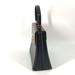 Salvatore Ferragamo AF-21 2WAY Bag Shoulder Bag Hand Bag Black GoldHardware