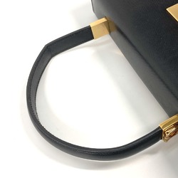 Salvatore Ferragamo AF-21 2WAY Bag Shoulder Bag Hand Bag Black GoldHardware