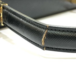 Salvatore Ferragamo AF-21 2WAY Bag Shoulder Bag Hand Bag Black GoldHardware