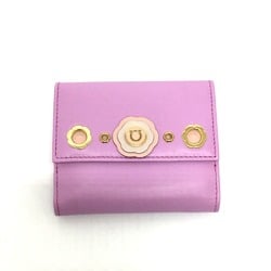 Salvatore Ferragamo Gancini Folded wallet purple