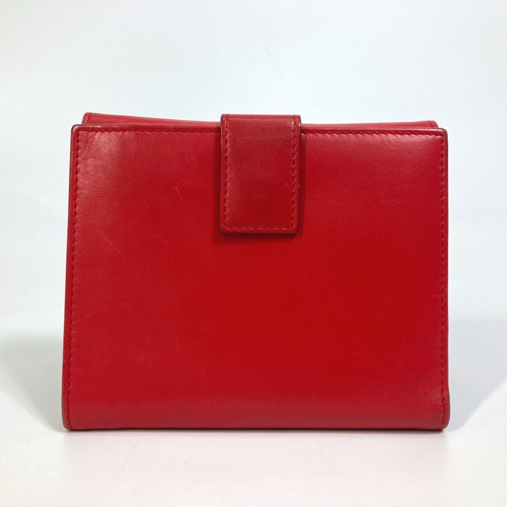 Salvatore Ferragamo Double SnapWallet Folded wallet Red/SilverHardware