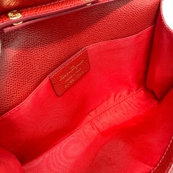 Salvatore Ferragamo Vala Ribbon Bag 2way Pochette Shoulder Bag Red