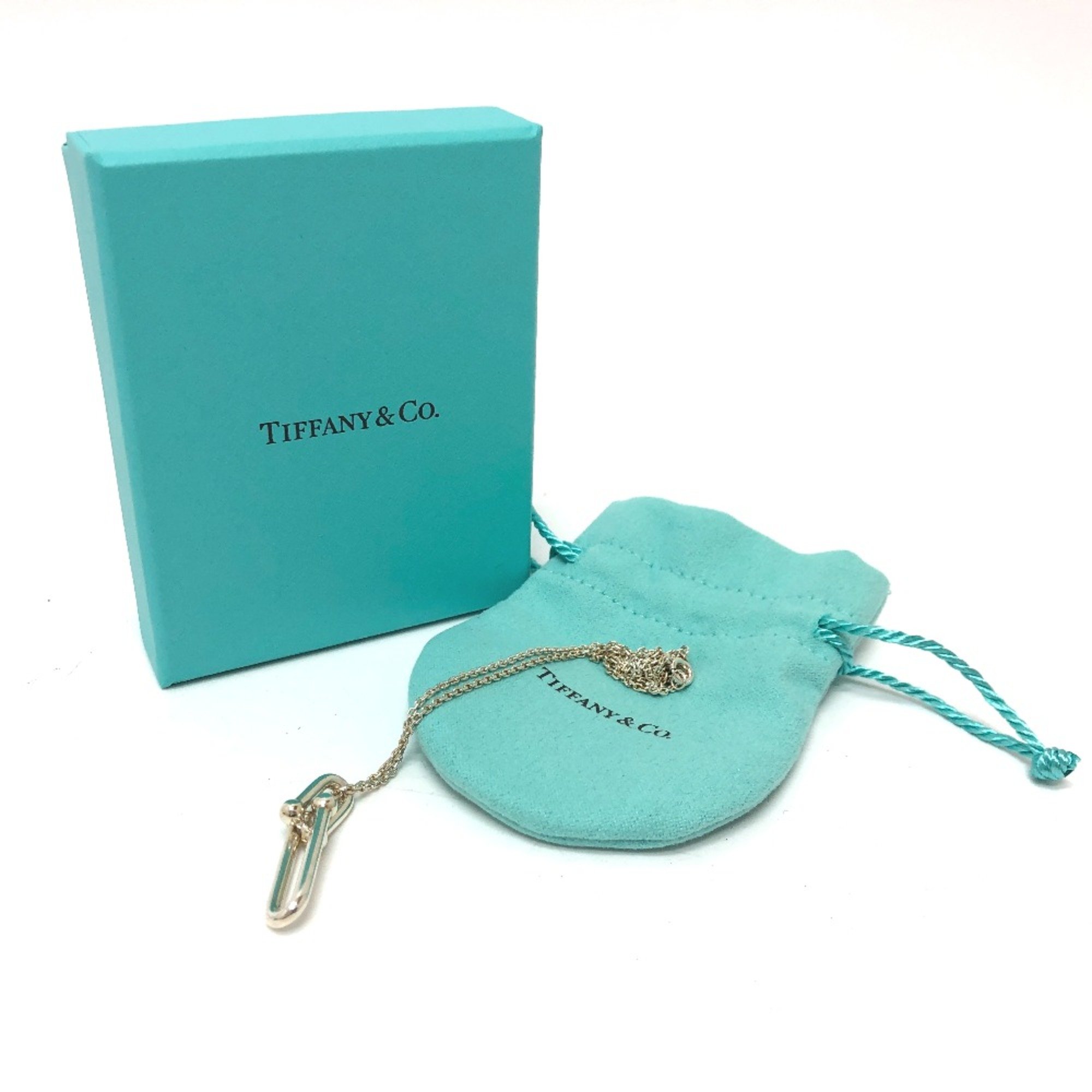 TIFFANY&Co. Hardware link Necklace Silver