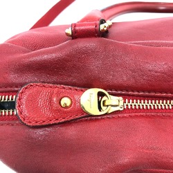 Salvatore Ferragamo DH-21C335 Vala Bag 2WAY/bag Hand Bag Red GoldHardware