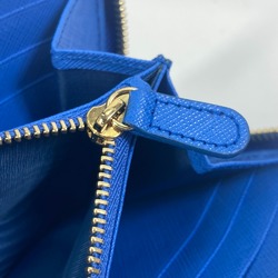 Salvatore Ferragamo 22-C124 Vala L-shaped fastener Long Wallet blue