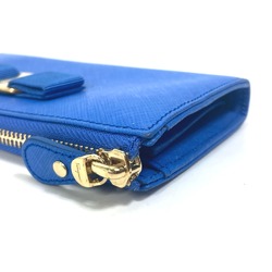 Salvatore Ferragamo 22-C124 Vala L-shaped fastener Long Wallet blue