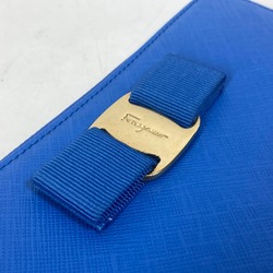 Salvatore Ferragamo 22-C124 Vala L-shaped fastener Long Wallet blue