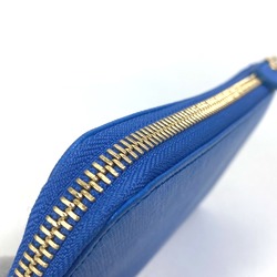 Salvatore Ferragamo 22-C124 Vala L-shaped fastener Long Wallet blue