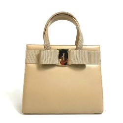 Salvatore Ferragamo BA214178 2WAY Shoulder Bag Hand Bag Beige