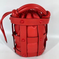 Salvatore Ferragamo Crossbody Bucket-shaped drawstring bag  2-way drawstring Shoulder Bag Red