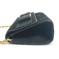 Salvatore Ferragamo AQ213202 Vala Ribbon bag mini Pochette Shoulder Bag Black GoldHardware