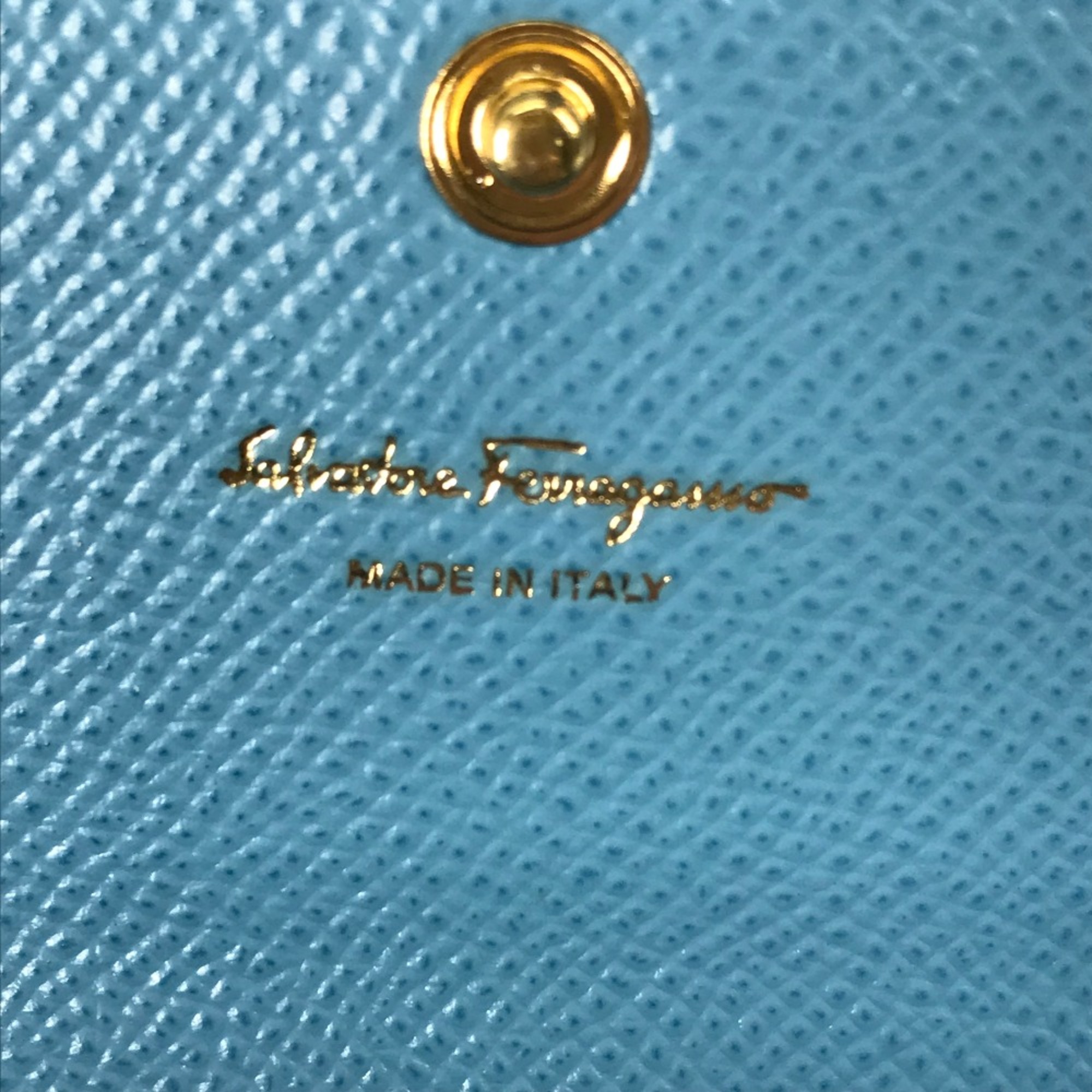 Salvatore Ferragamo 22D154 With pass case Long wallet Long Wallet blue