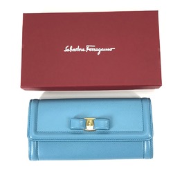 Salvatore Ferragamo 22D154 With pass case Long wallet Long Wallet blue