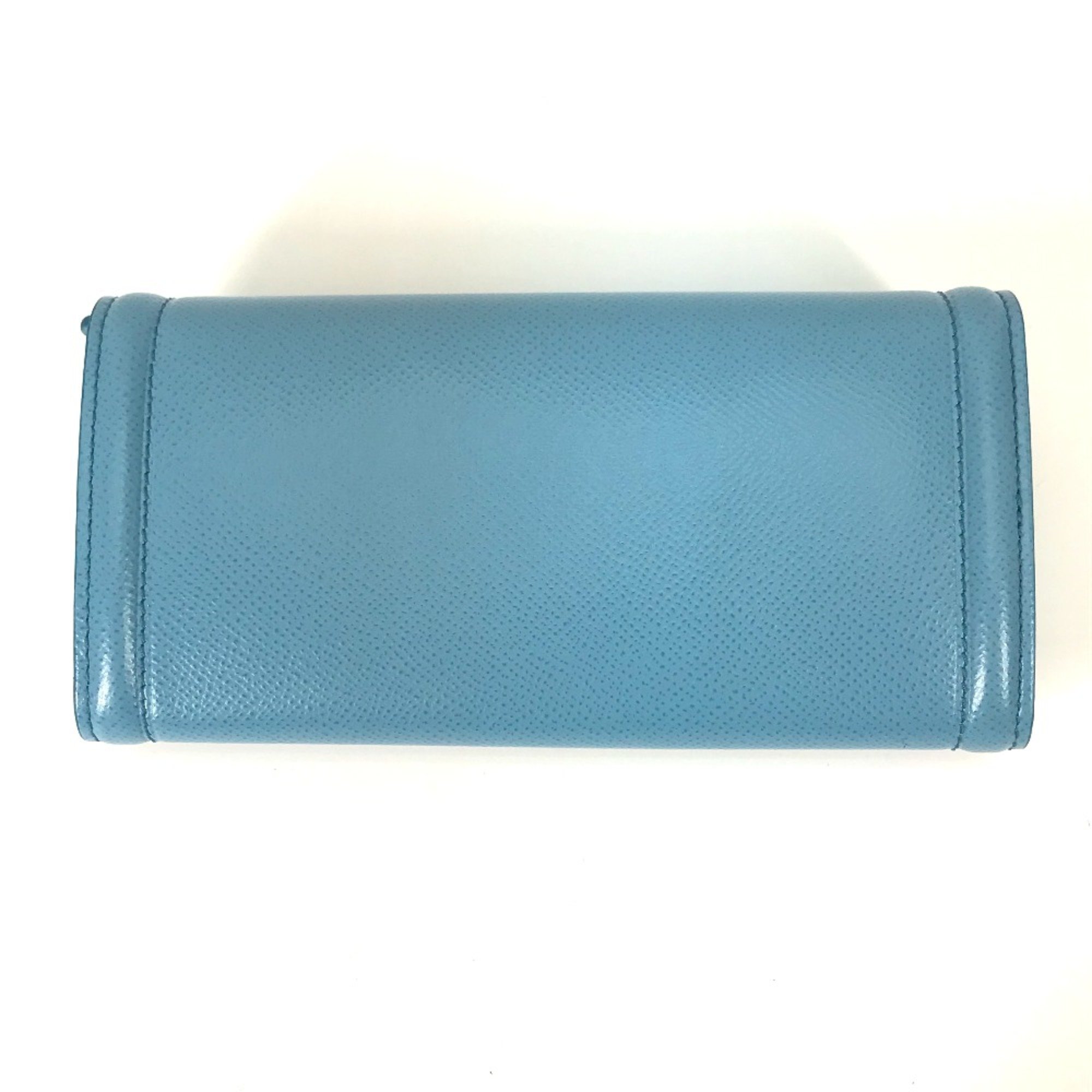 Salvatore Ferragamo 22D154 With pass case Long wallet Long Wallet blue