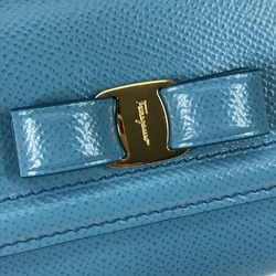 Salvatore Ferragamo 22D154 With pass case Long wallet Long Wallet blue