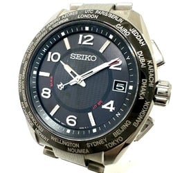 Seiko 7B27-0AL0 Solar radio wave Wristwatch Silver