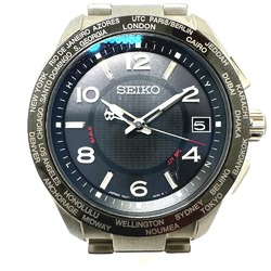 Seiko 7B27-0AL0 Solar radio wave Wristwatch Silver