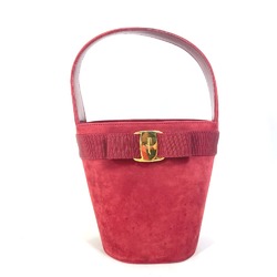 Salvatore Ferragamo Shoulder Bag Shoulder Bag Bag Bucket type Hand Bag RedBased