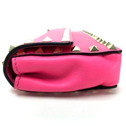 Valentino-Galavani With bangle chain Clutch bag shocking pink