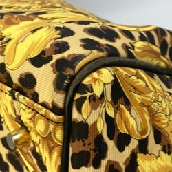 Gianni-Versace vintage Bag Hand Bag Duffle Bag yellow Black